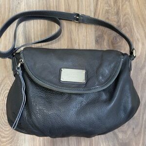 Marc by Marc Jacobs Classic Q Style Leather Crossbody Bag Charcoal Green